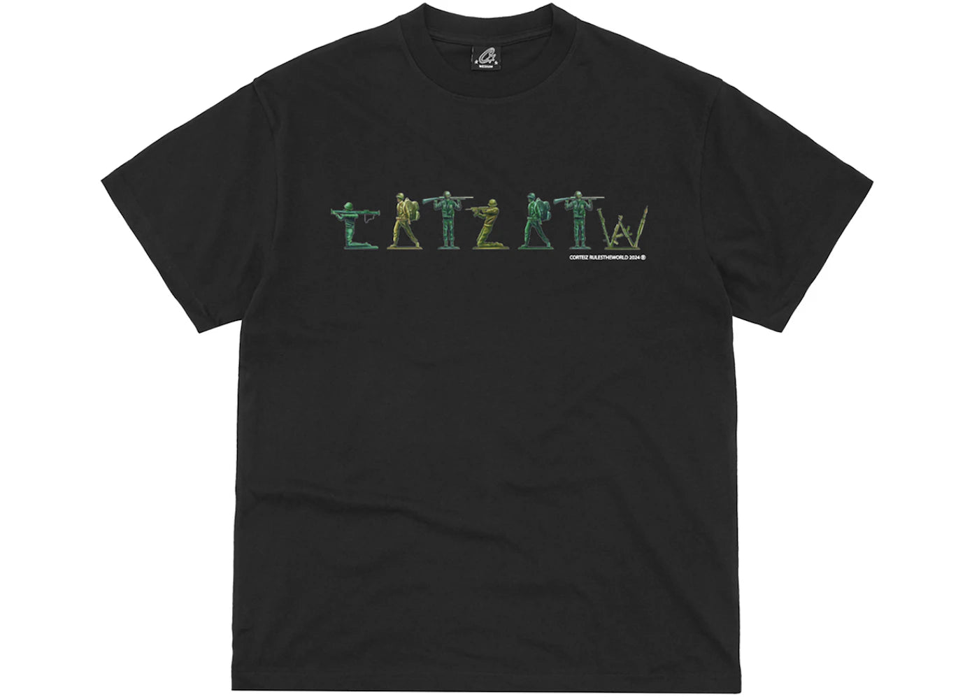 Corteiz Army Alphabet Tee Black