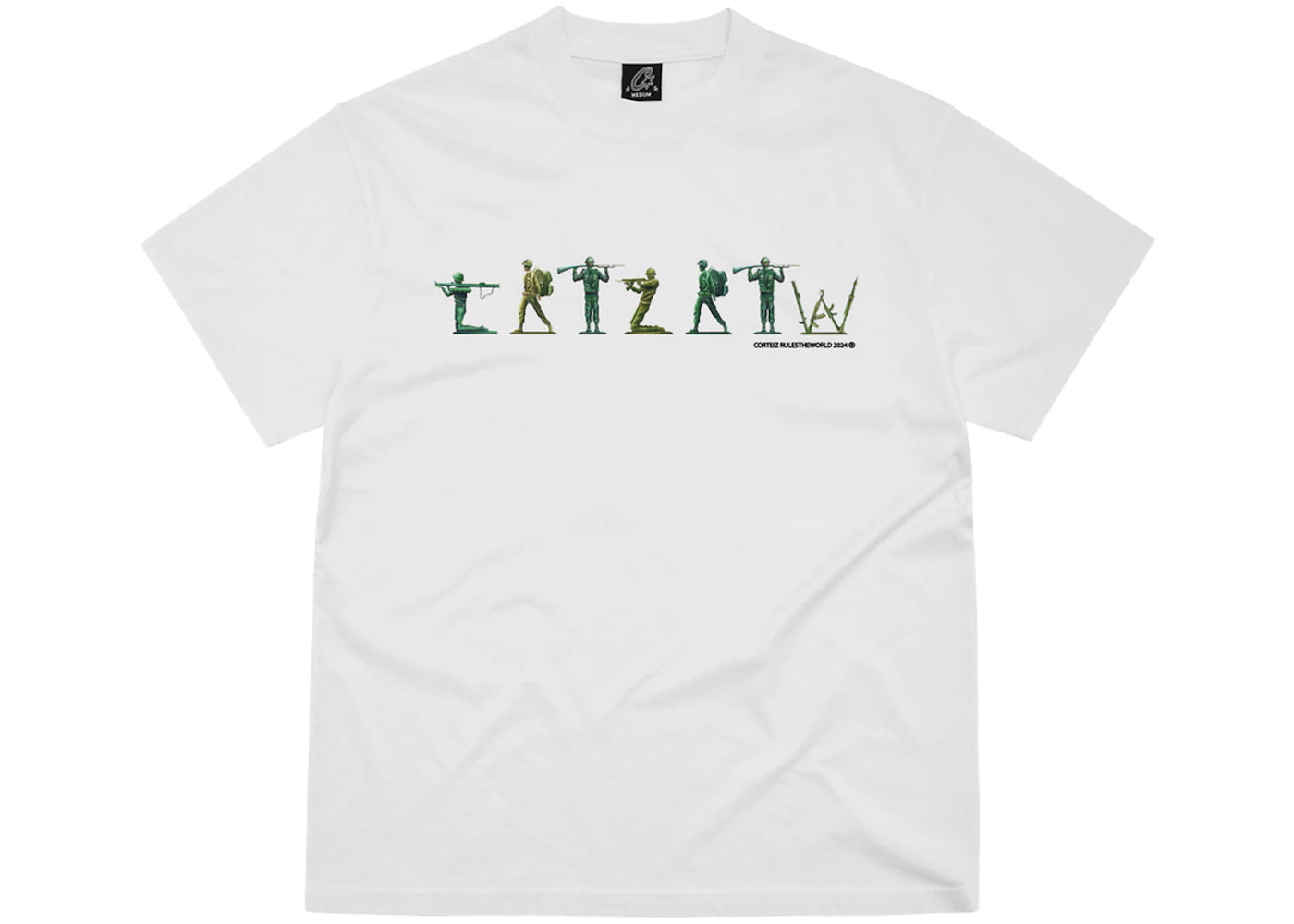 Corteiz Army Alphabet Tee White