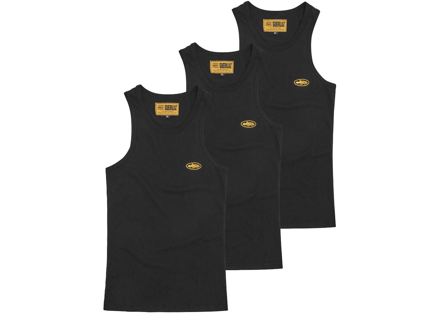 Corteiz Bolo Essentials Tank Top (3-Pack) Black