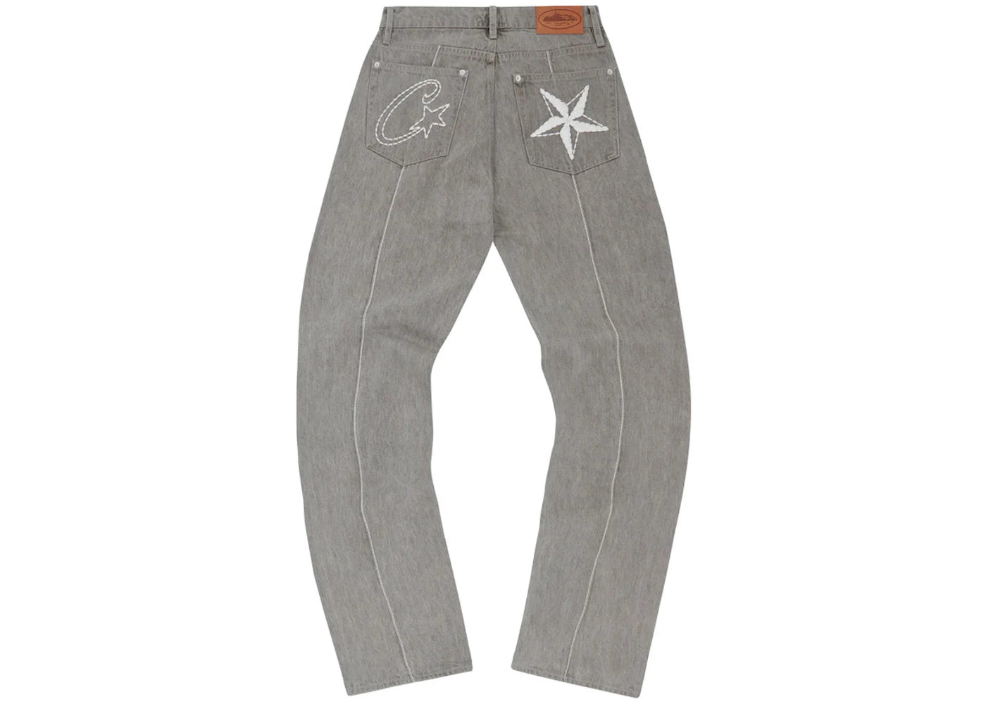 Corteiz C-Star Denim Jeans Grey