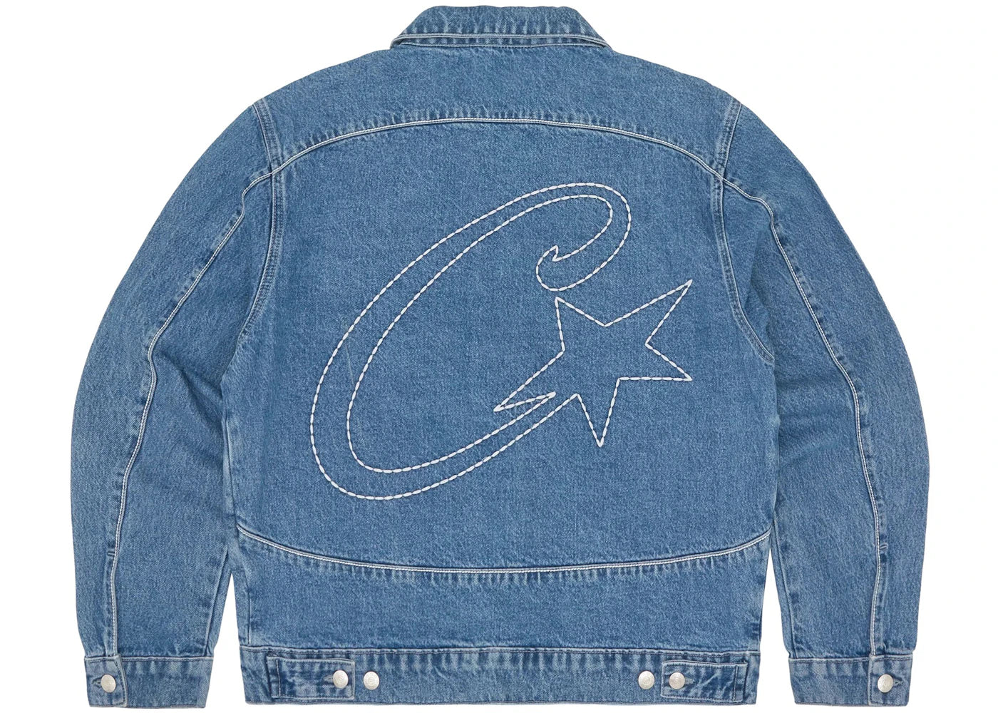 Corteiz C-Star Denim Trucker Jacket Blue