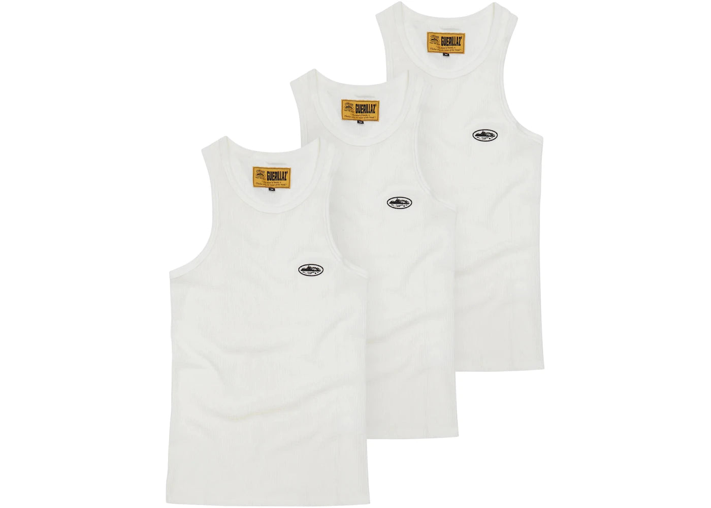 Corteiz CRTZ Bolo Essentials Tank (3 Pack) White