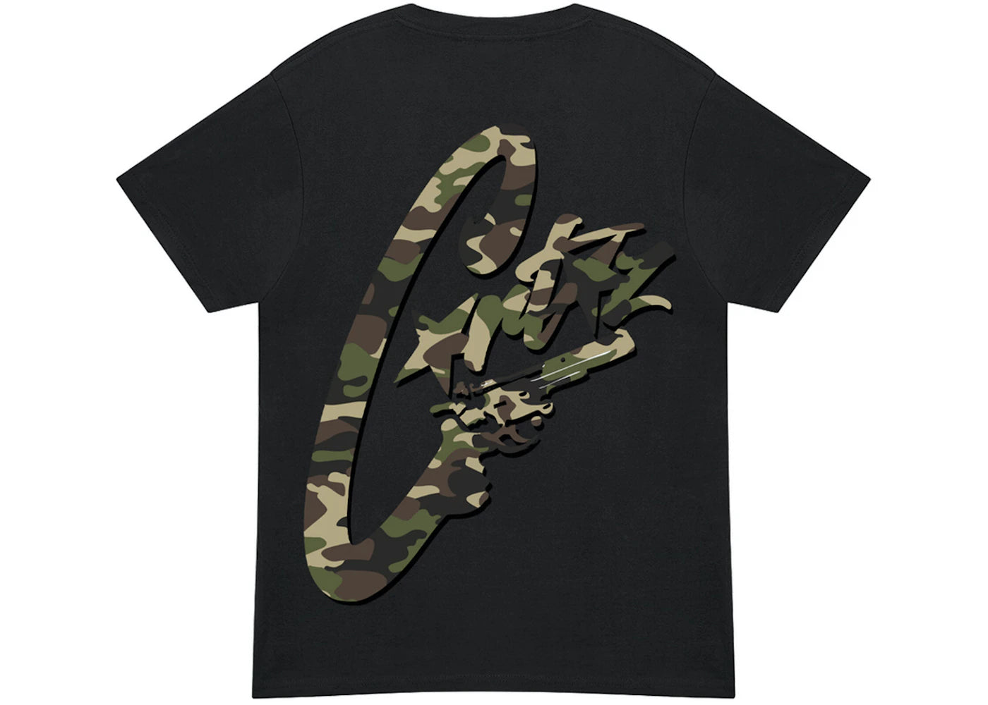 Corteiz Camo Gunslinger T-shirt Black/Camo