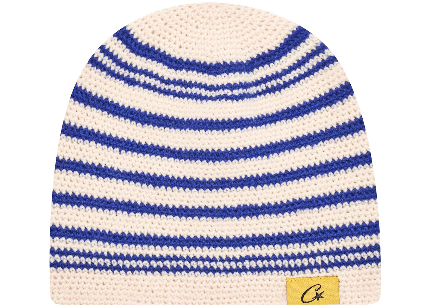 Corteiz Crochet Beanie Striped Blue