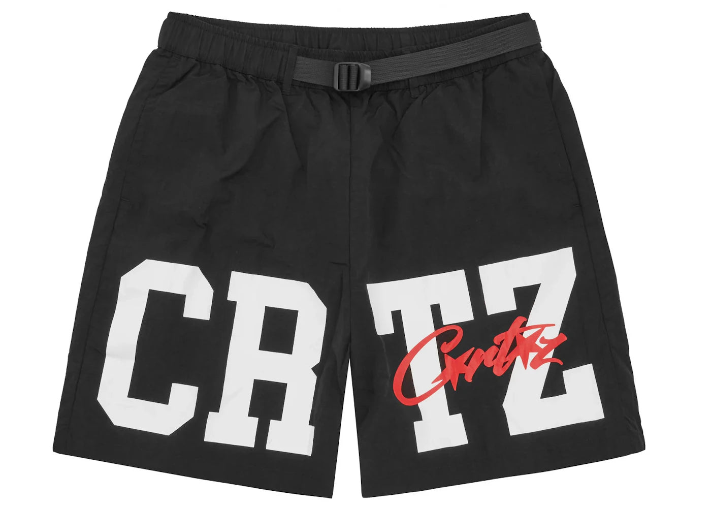 Corteiz Crtz Nylon Shorts Black