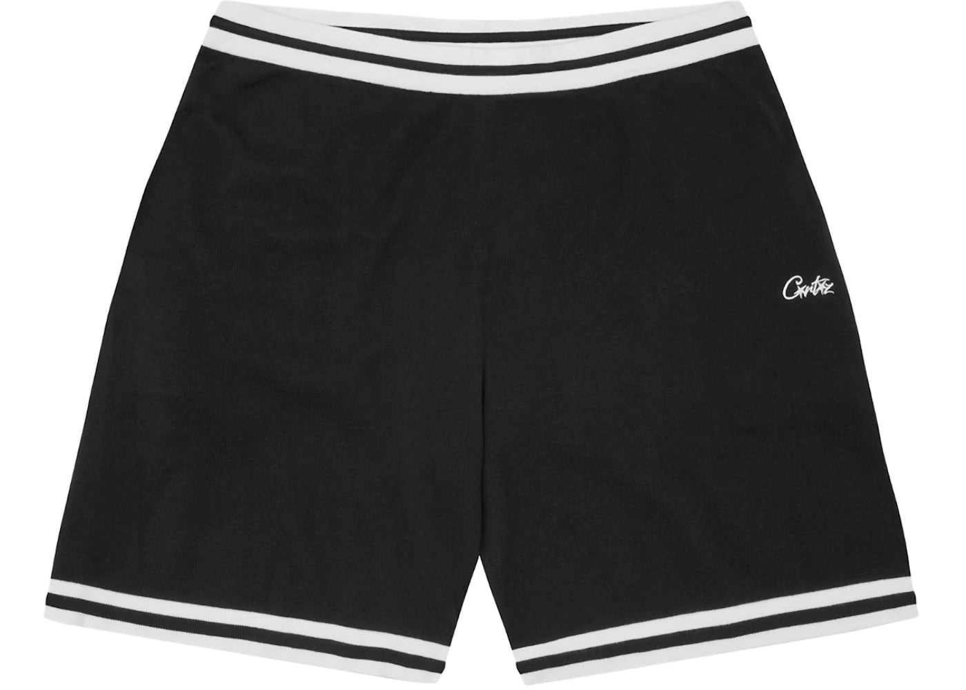 Corteiz Deala Knit Shorts Black