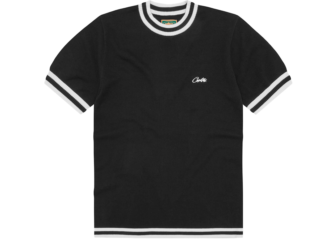 Corteiz Deala Knit Tee Black