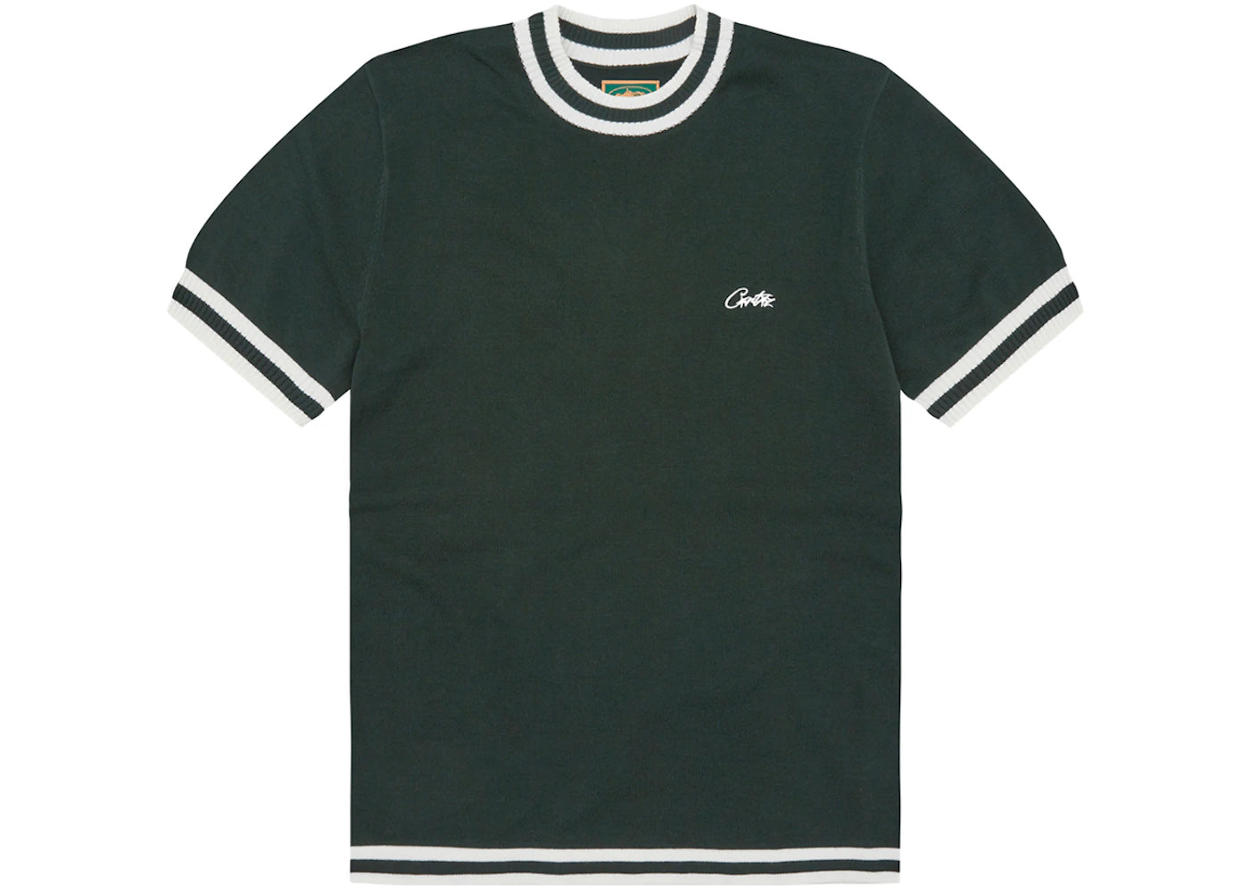 Corteiz Deala Knit Tee Forest Green