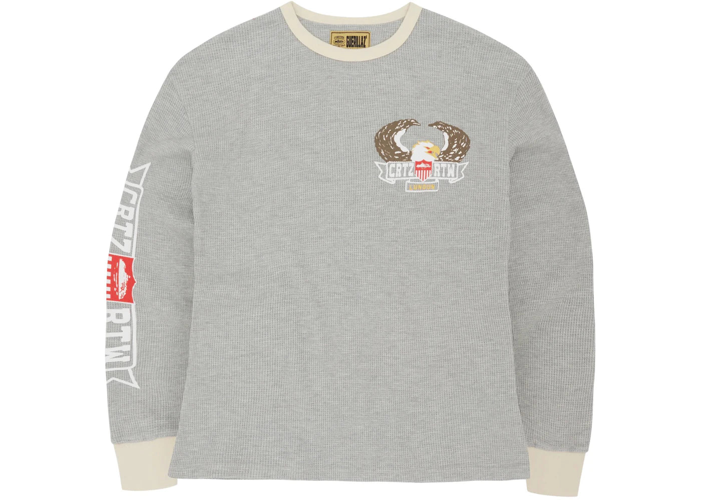 Corteiz Dipset Eagle Waffle Longsleeve Grey