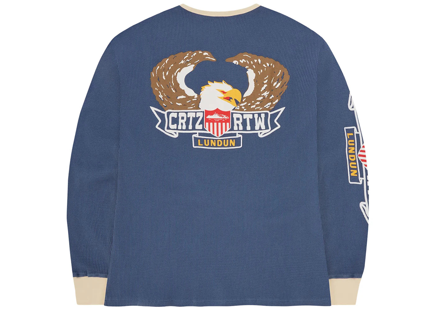 Corteiz Dipset Waffle Longsleeve Royal Blue