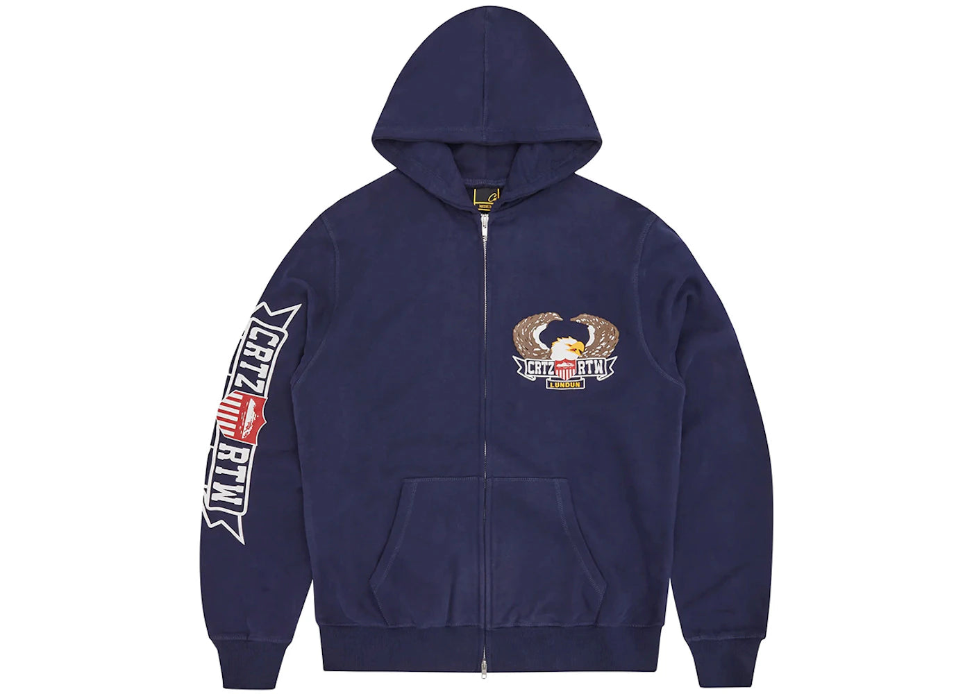 Corteiz Dipset Zip-Up Hoodie Navy