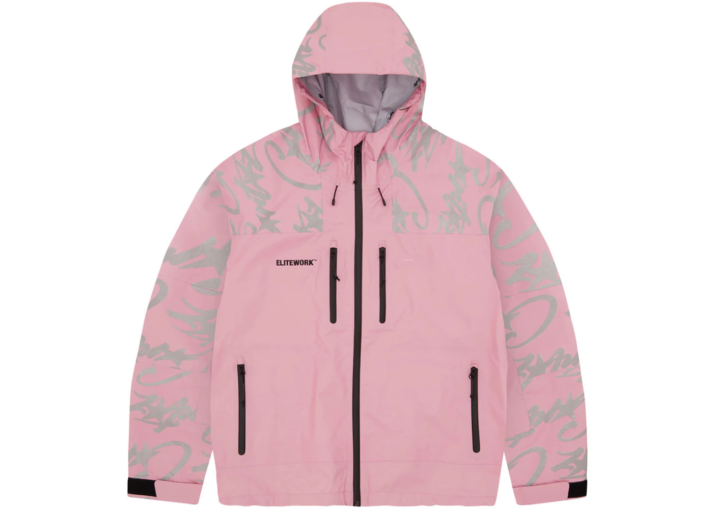 Corteiz Elitework Waterproof Shell Jacket Pink