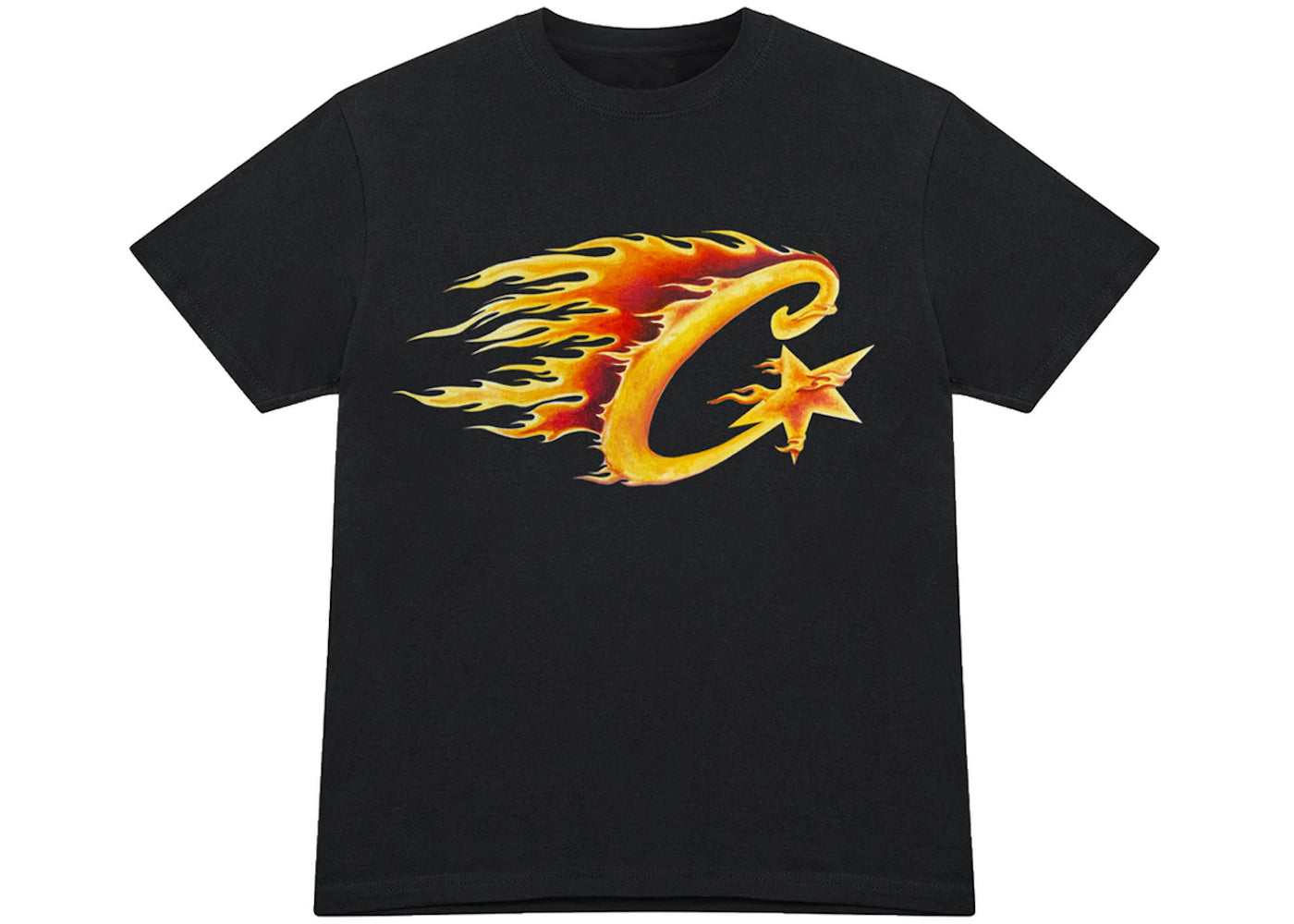 Corteiz Flame C Starz T-shirt Black
