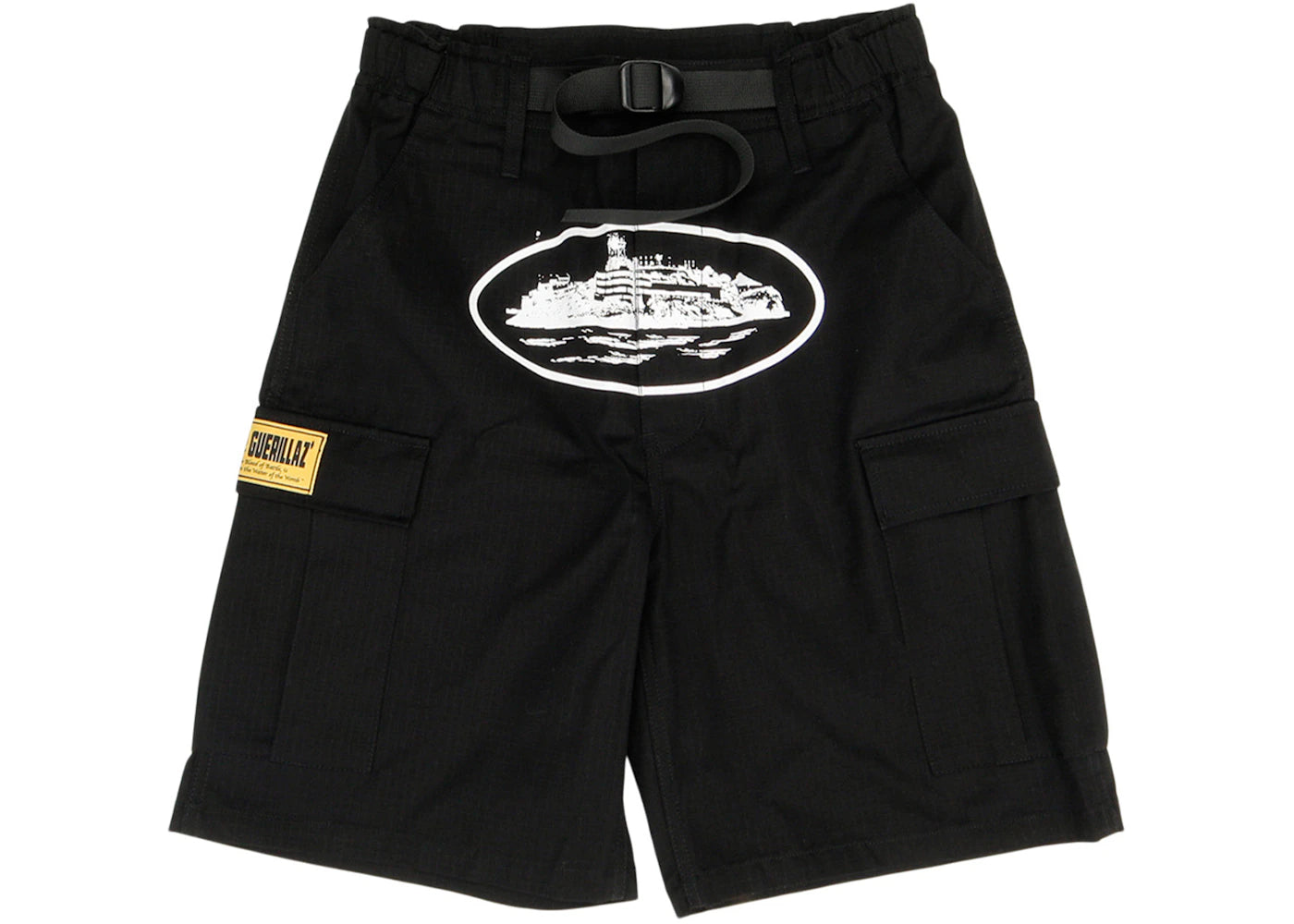 Corteiz Guerillaz 2022* Cargo Shorts Black