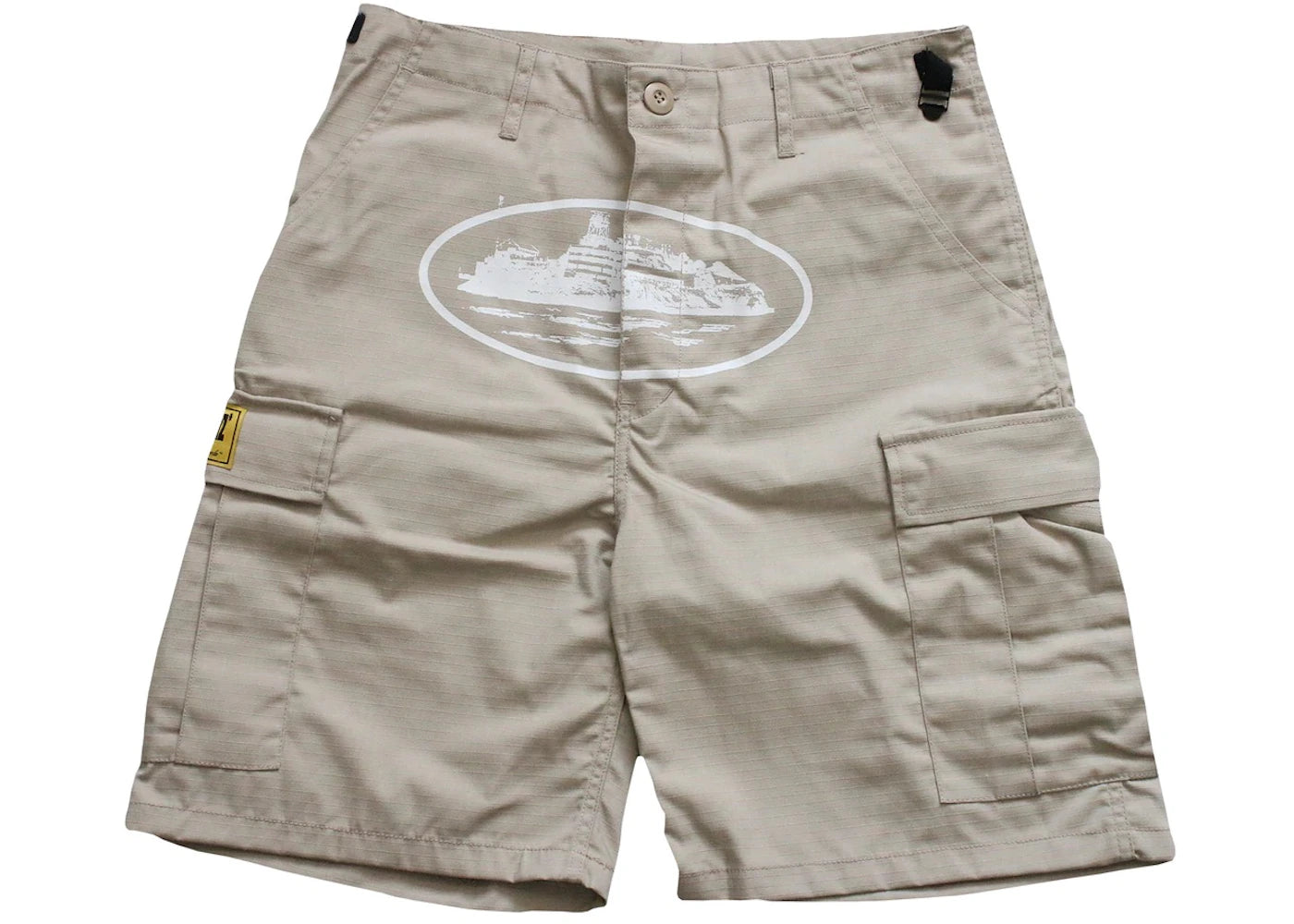 Corteiz Guerillaz 21' Cargo Shorts Beige