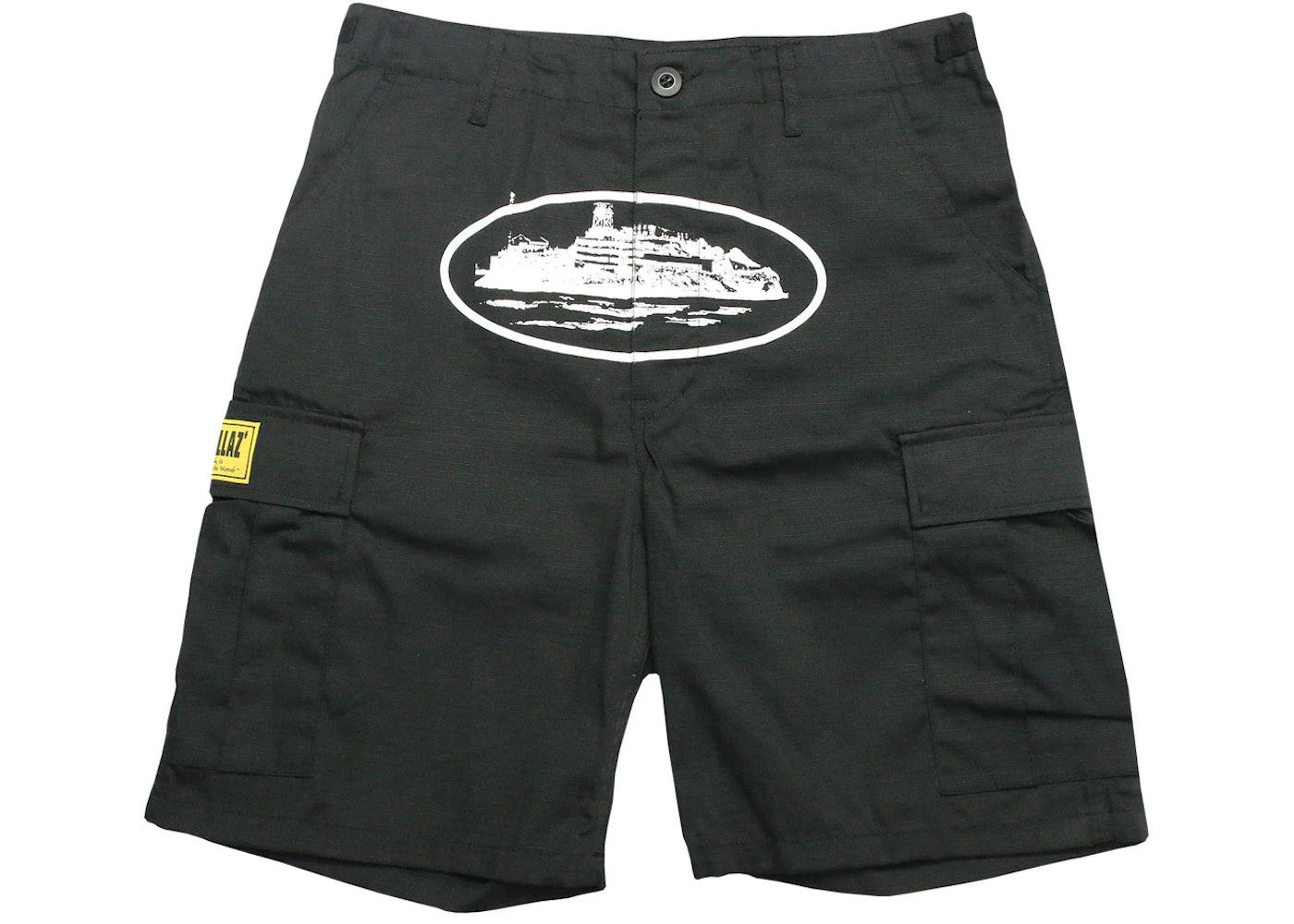 Corteiz Guerillaz 21' Cargo Shorts Black