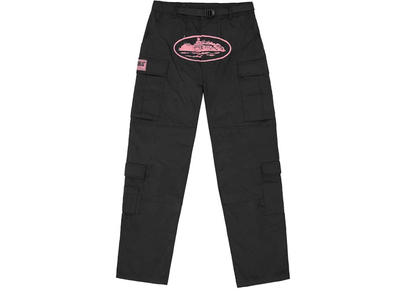 Corteiz Guerillaz Cargo Pant Black/Pink