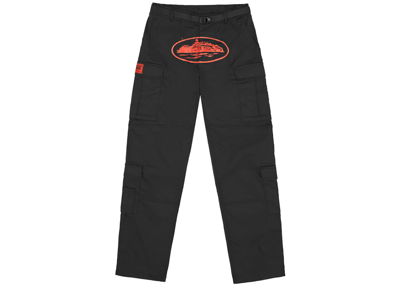 Corteiz Guerillaz Cargos Black/Red