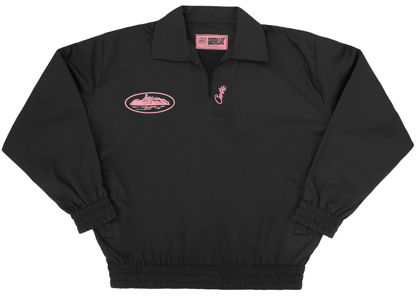 Corteiz Guerillaz Drilltop Black/Pink