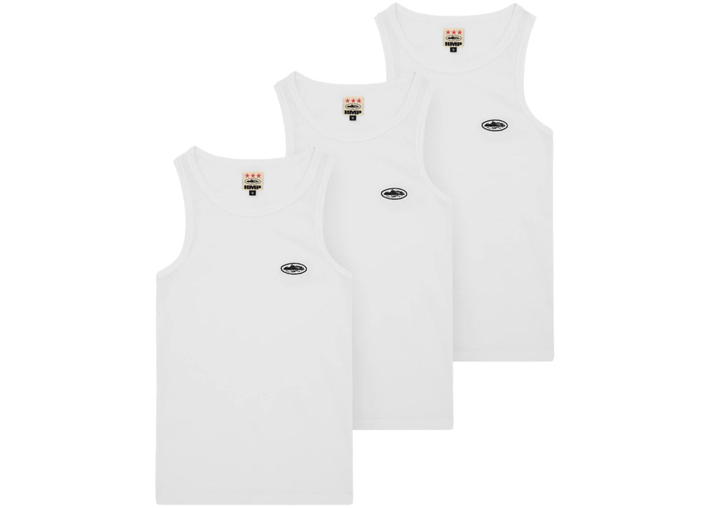 Corteiz HMP Essentials Tank Top (3 Pack) White