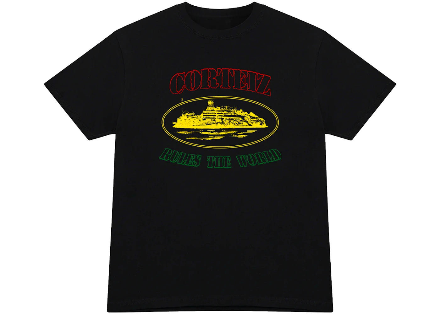 Corteiz Irie Alcatraz Tee Black