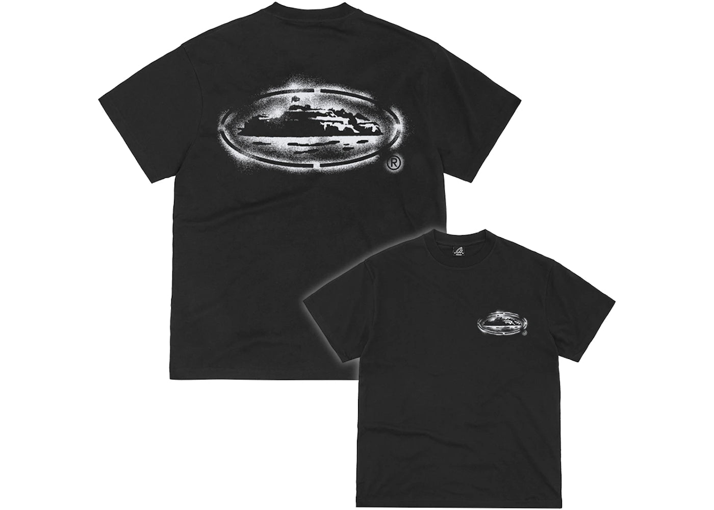 Corteiz Island Stencil Tee Black
