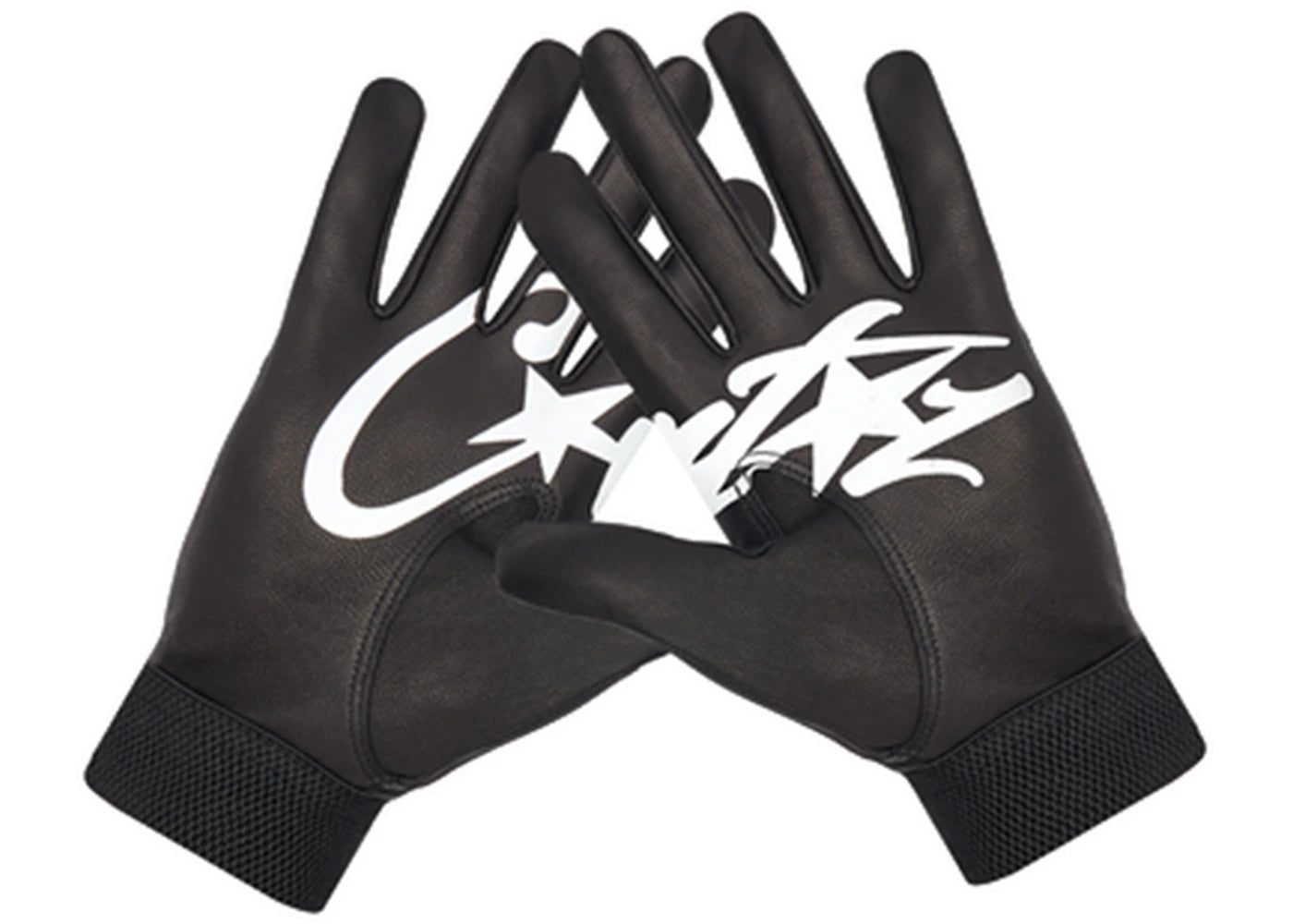 Corteiz Leather Gloves Black