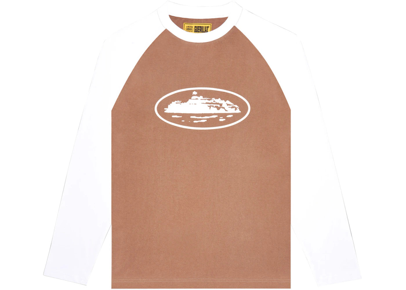 Corteiz Mens Raglan L/S T-shirt Brown