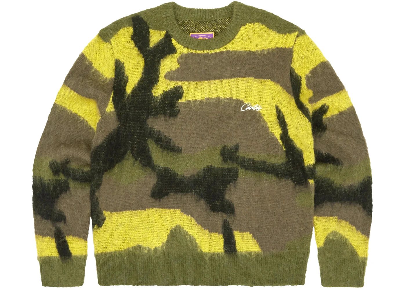 Corteiz Mohair Knit Gutta Camo