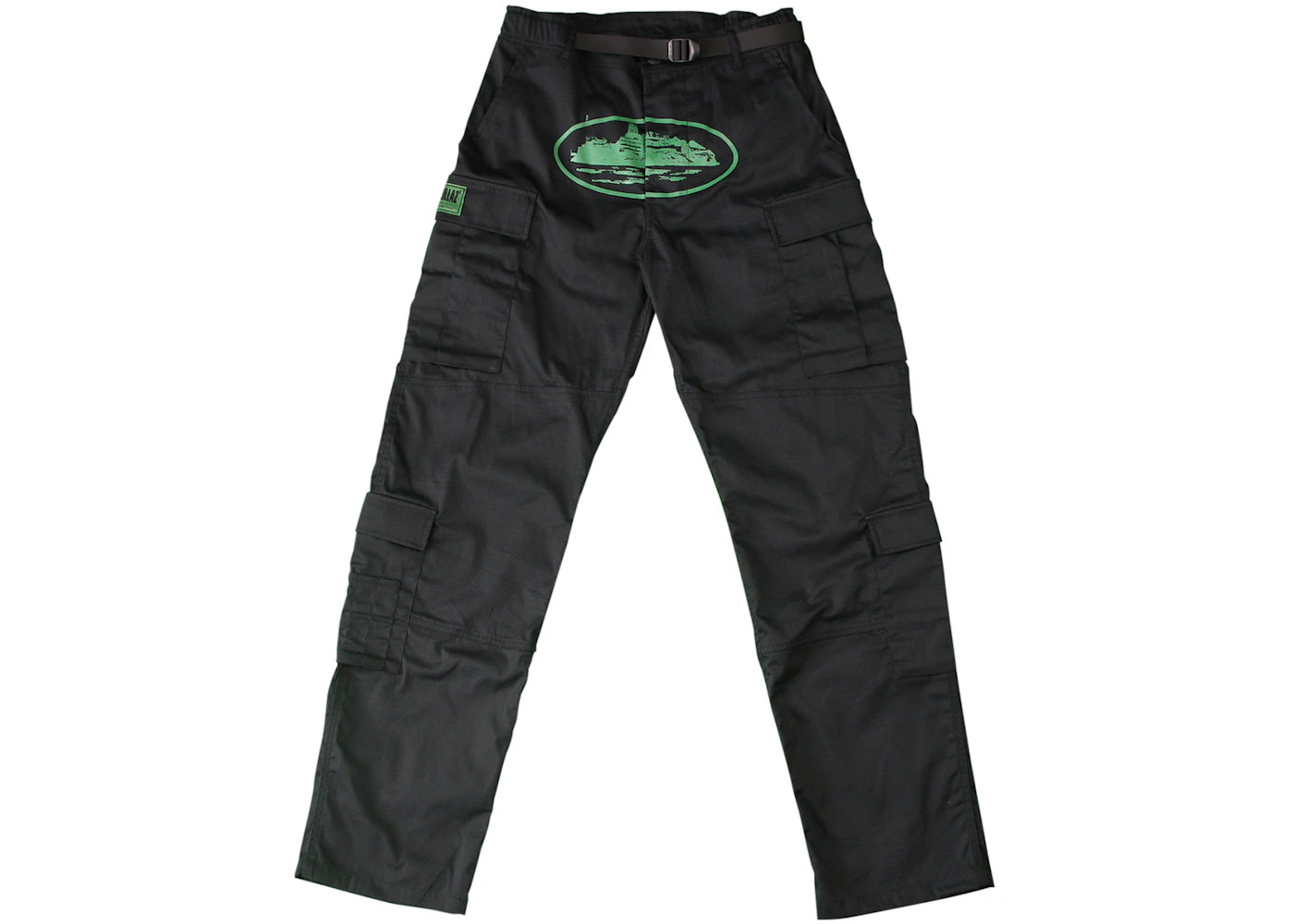 Corteiz Mula Guerillaz Cargos Black/Green