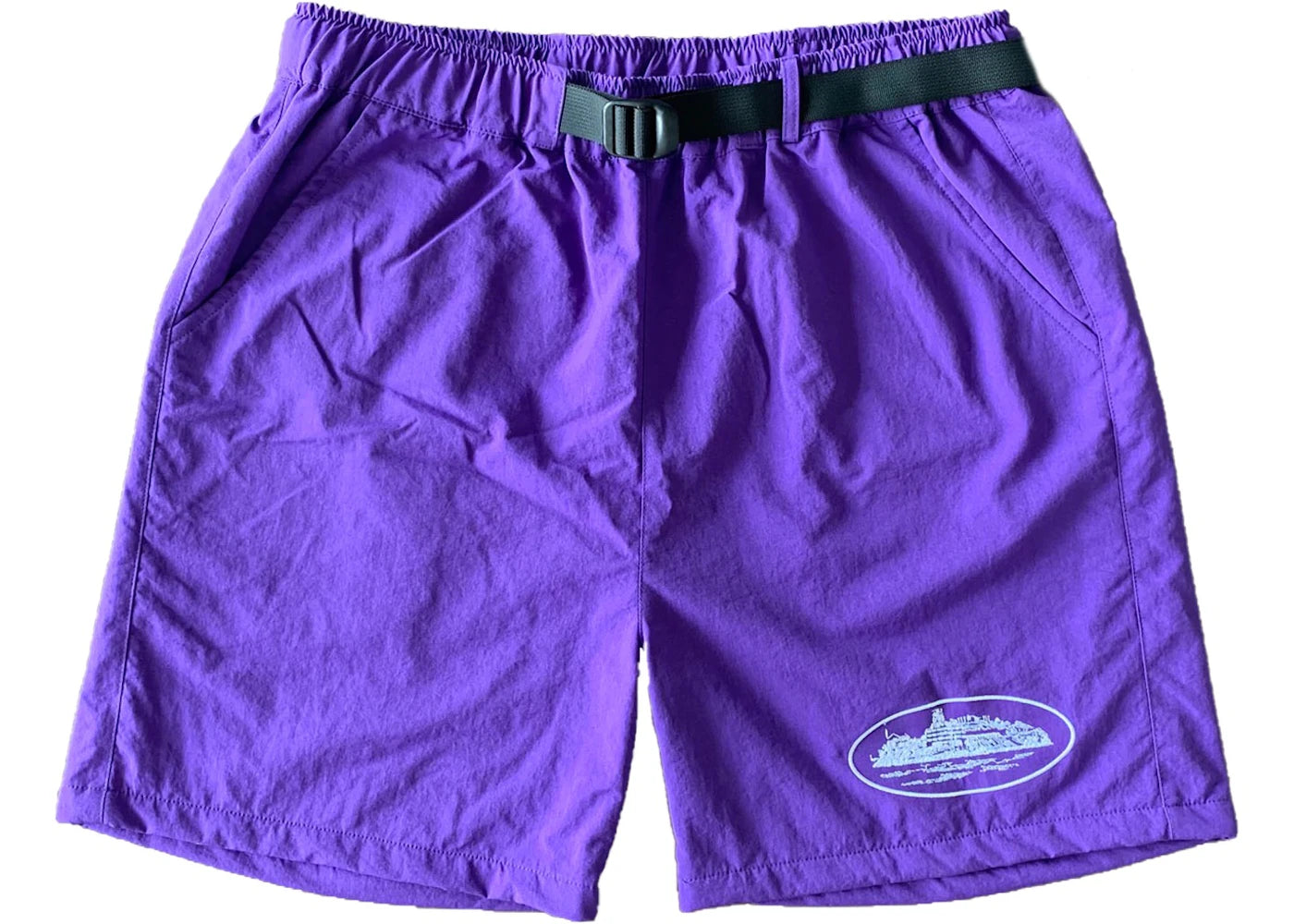 Corteiz Nylon Litework Shorts Grape