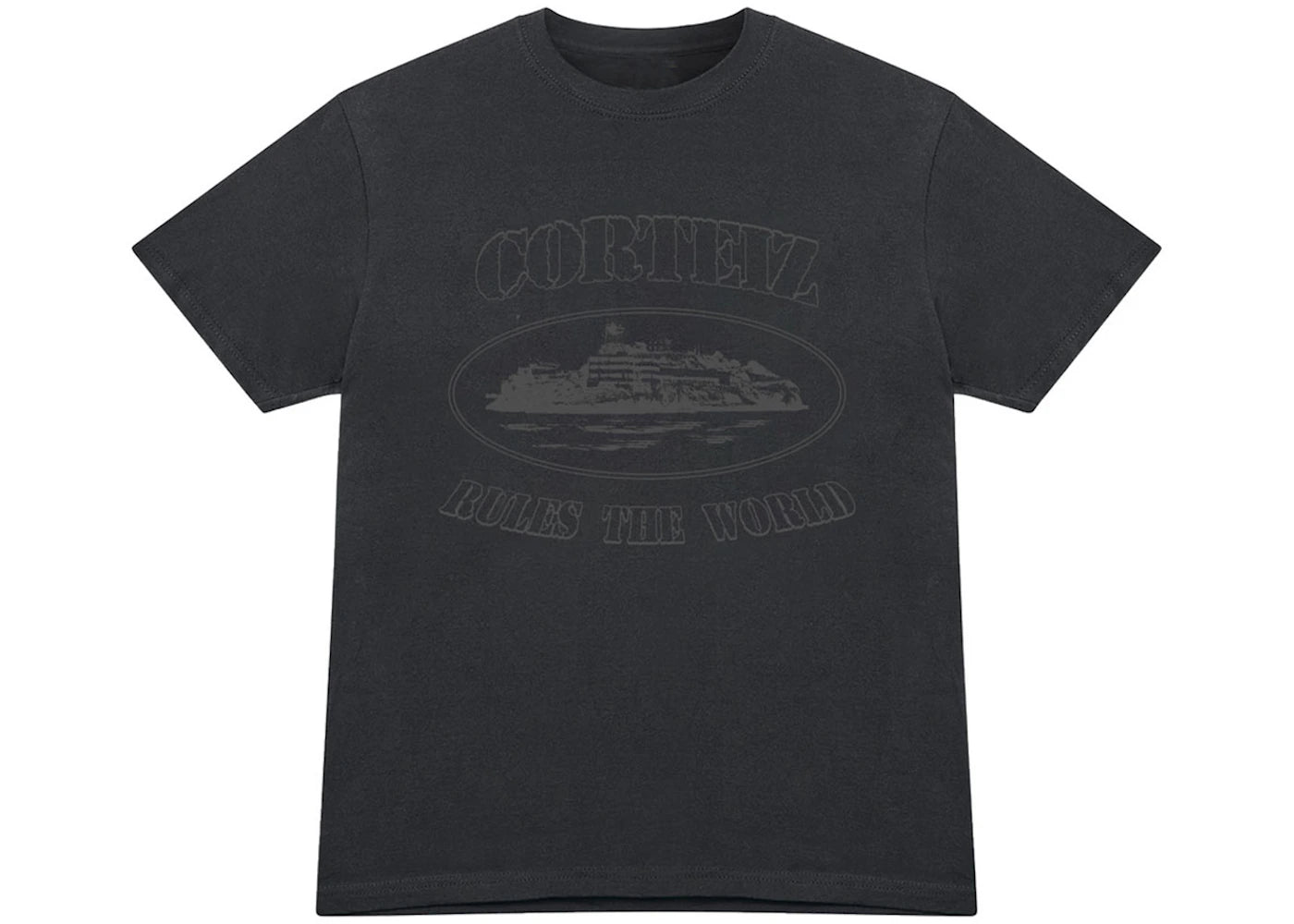 Corteiz OG Alcatraz T-Shirt Triple Black