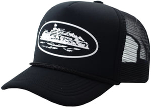 Corteiz OG Alcatraz Trucker Trucker Black