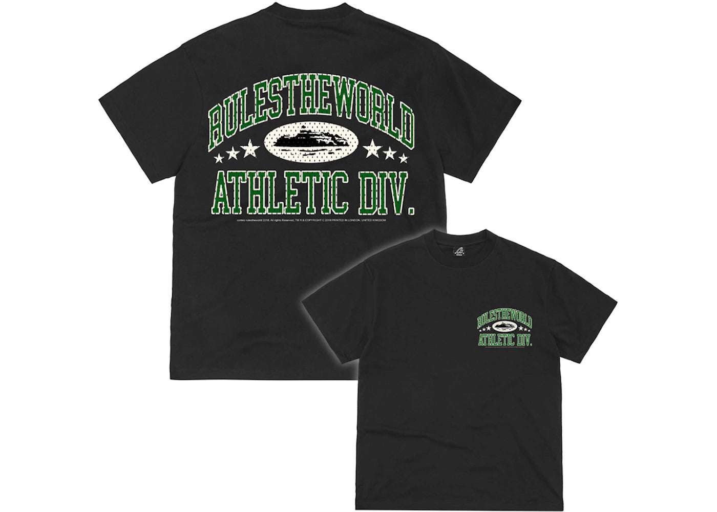 Corteiz RTW Athletic Division Tee Black/Green