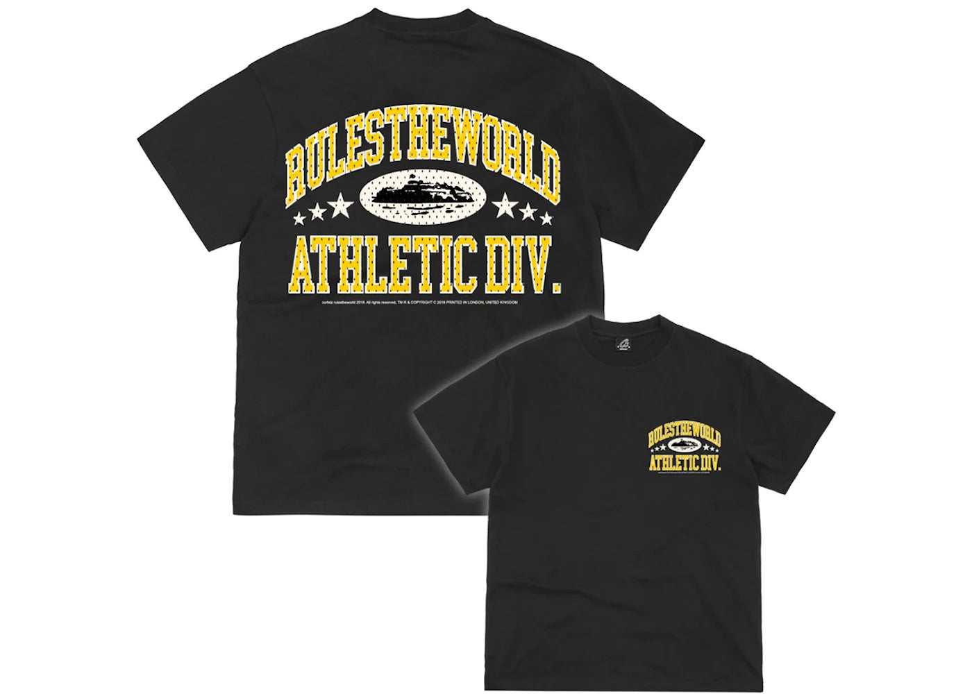 Corteiz RTW Athletic Division Tee Black