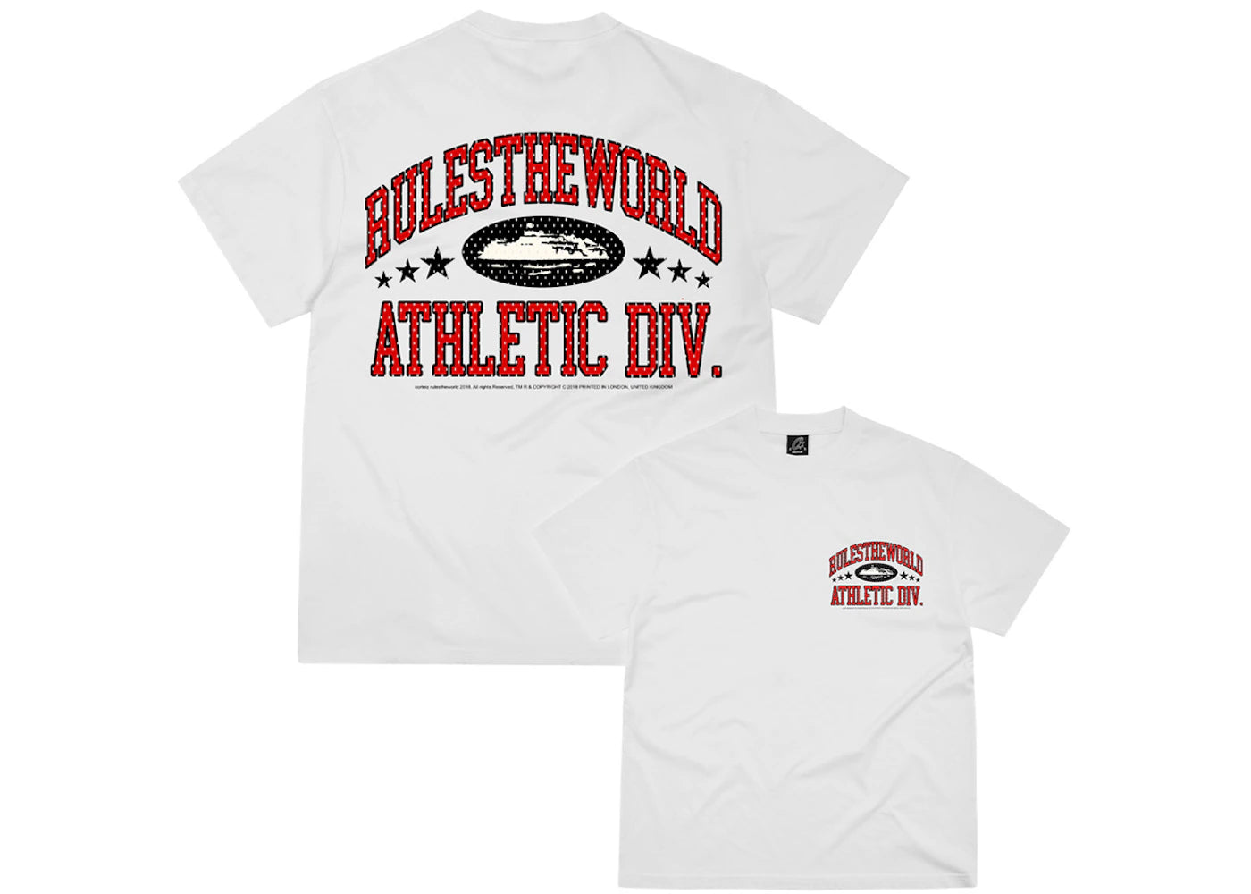 Corteiz RTW Athletic Division Tee White/Red