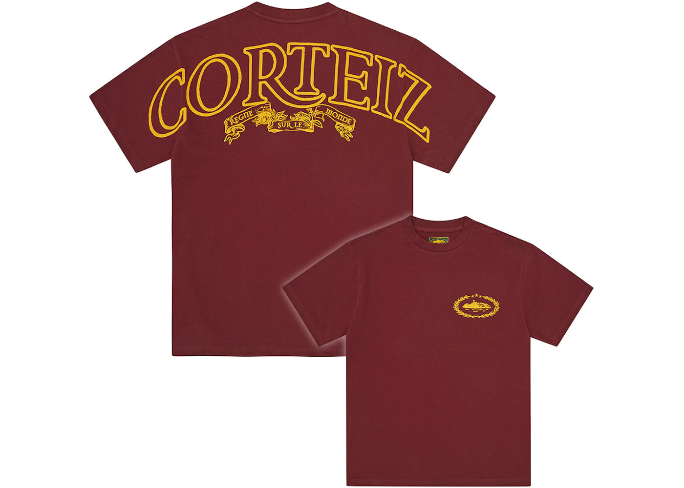 Corteiz Royale Heavyweight Tee Burgundy