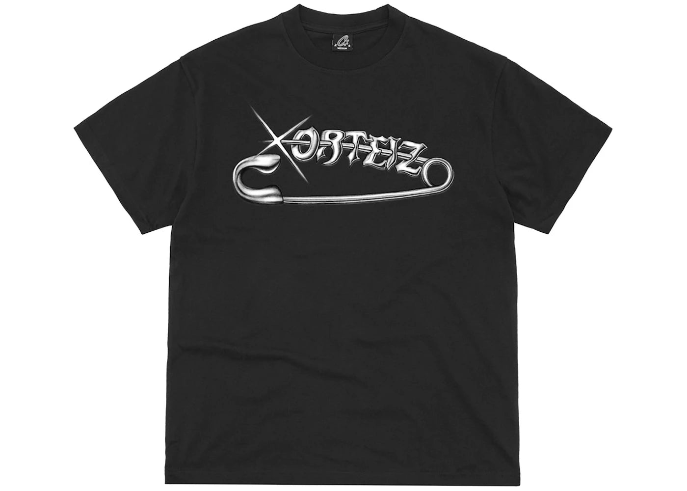 Corteiz Safety Pin Tee Black