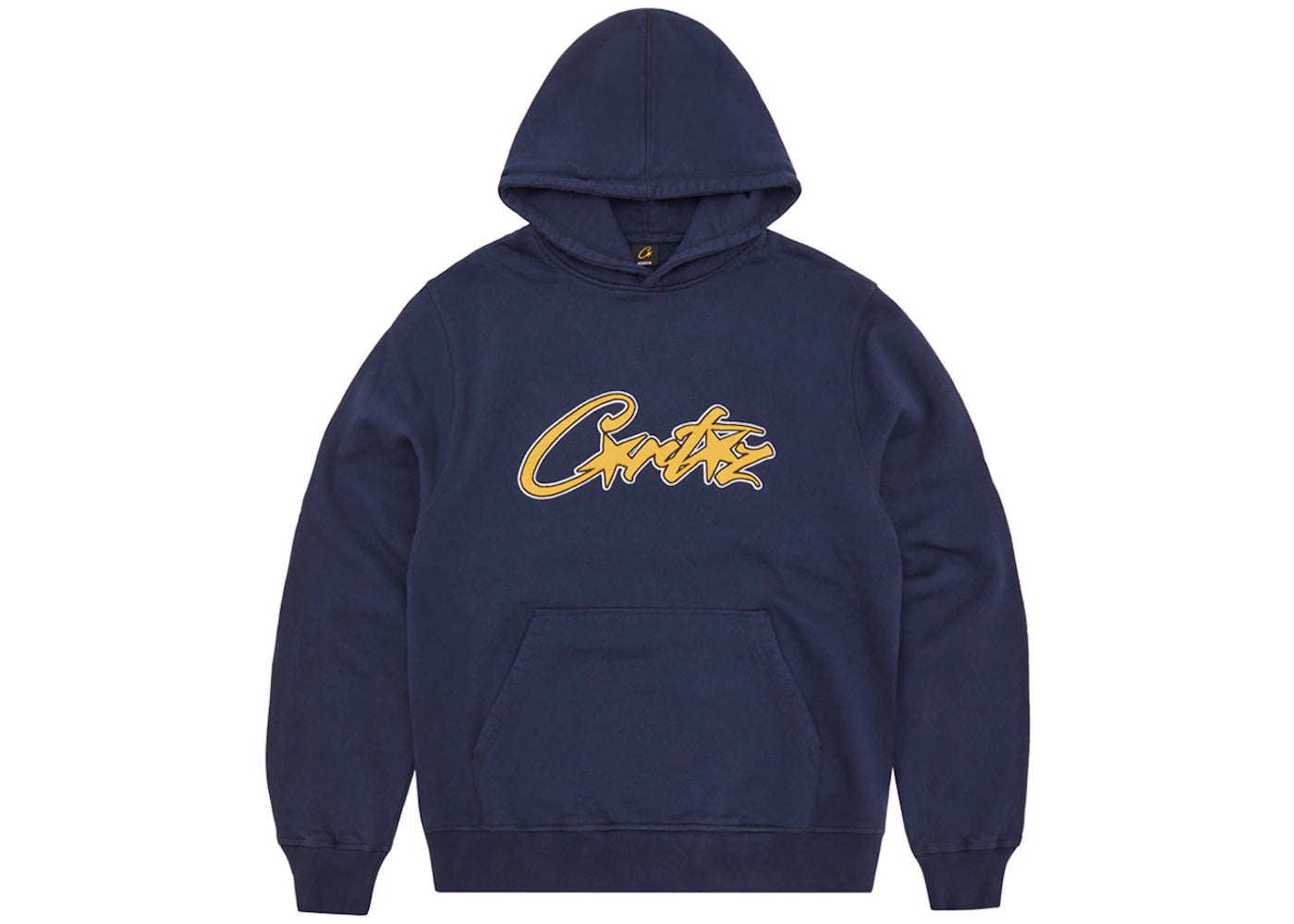 Corteiz Satin Applique Allstarz Hoodie Navy