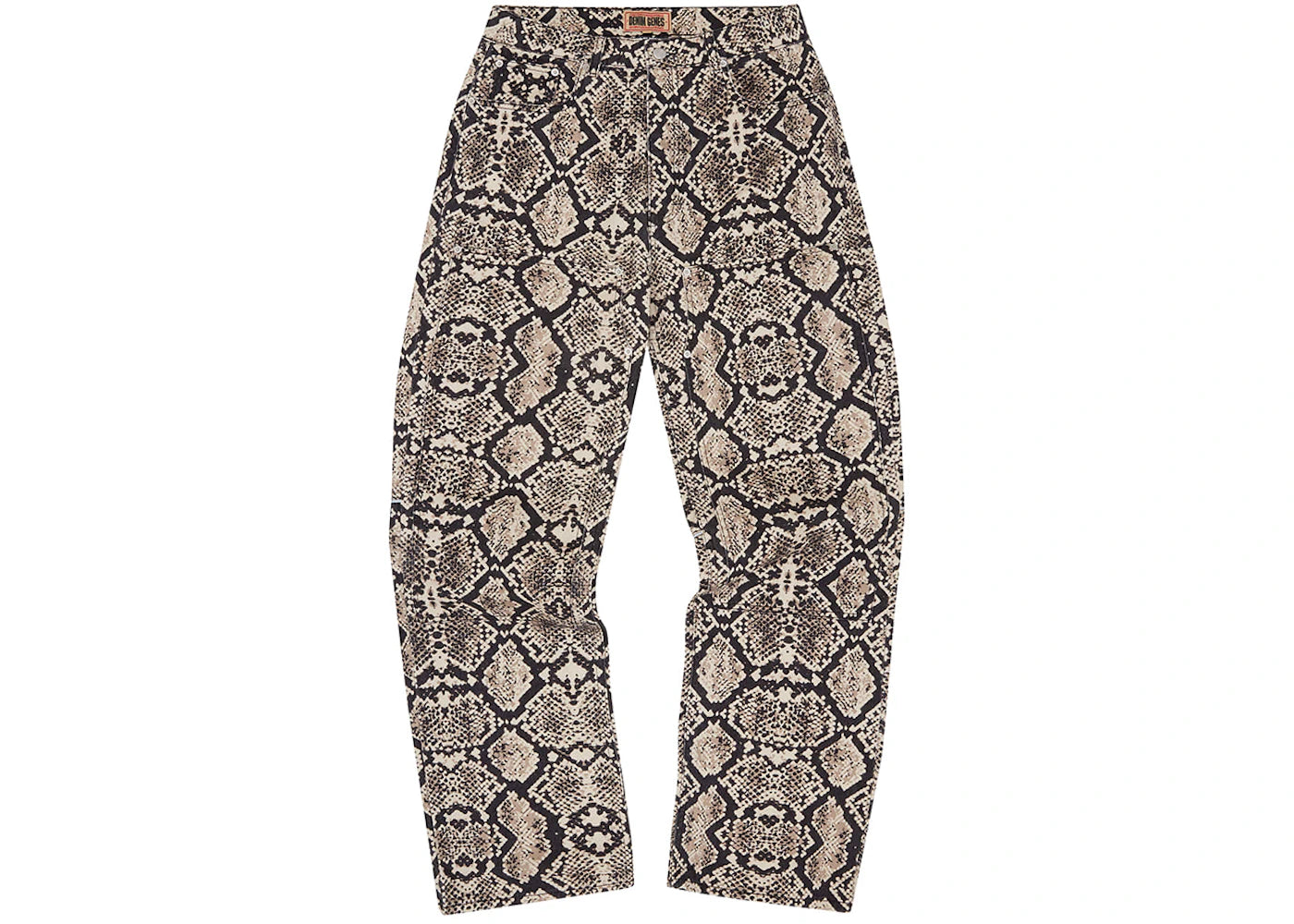 Corteiz Snakeskin Denim Workwear Pant Black/Beige