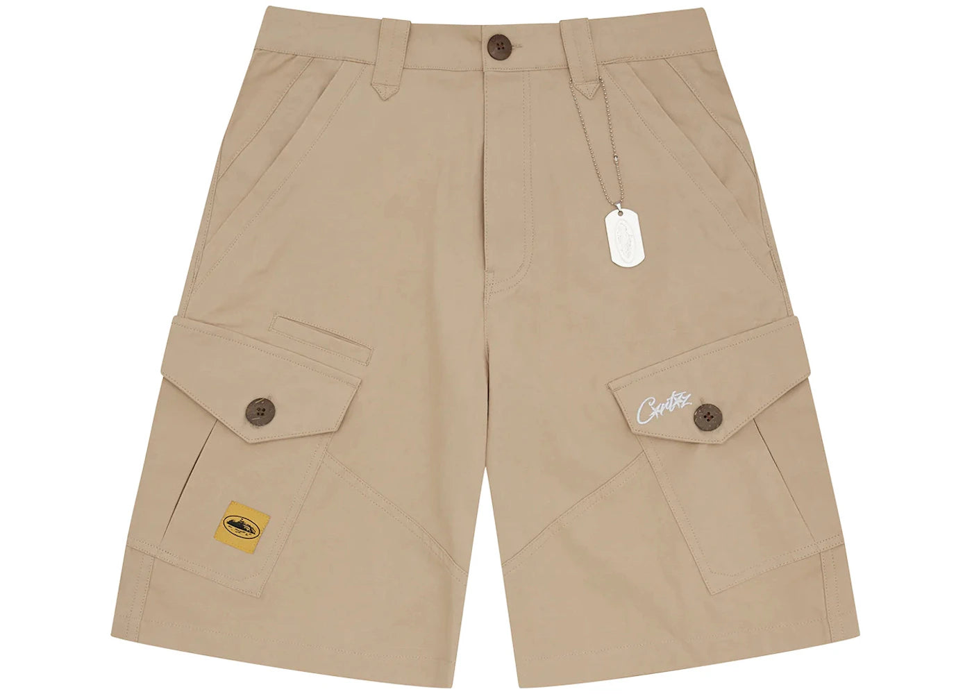 Corteiz Storm Cargo Shorts Beige