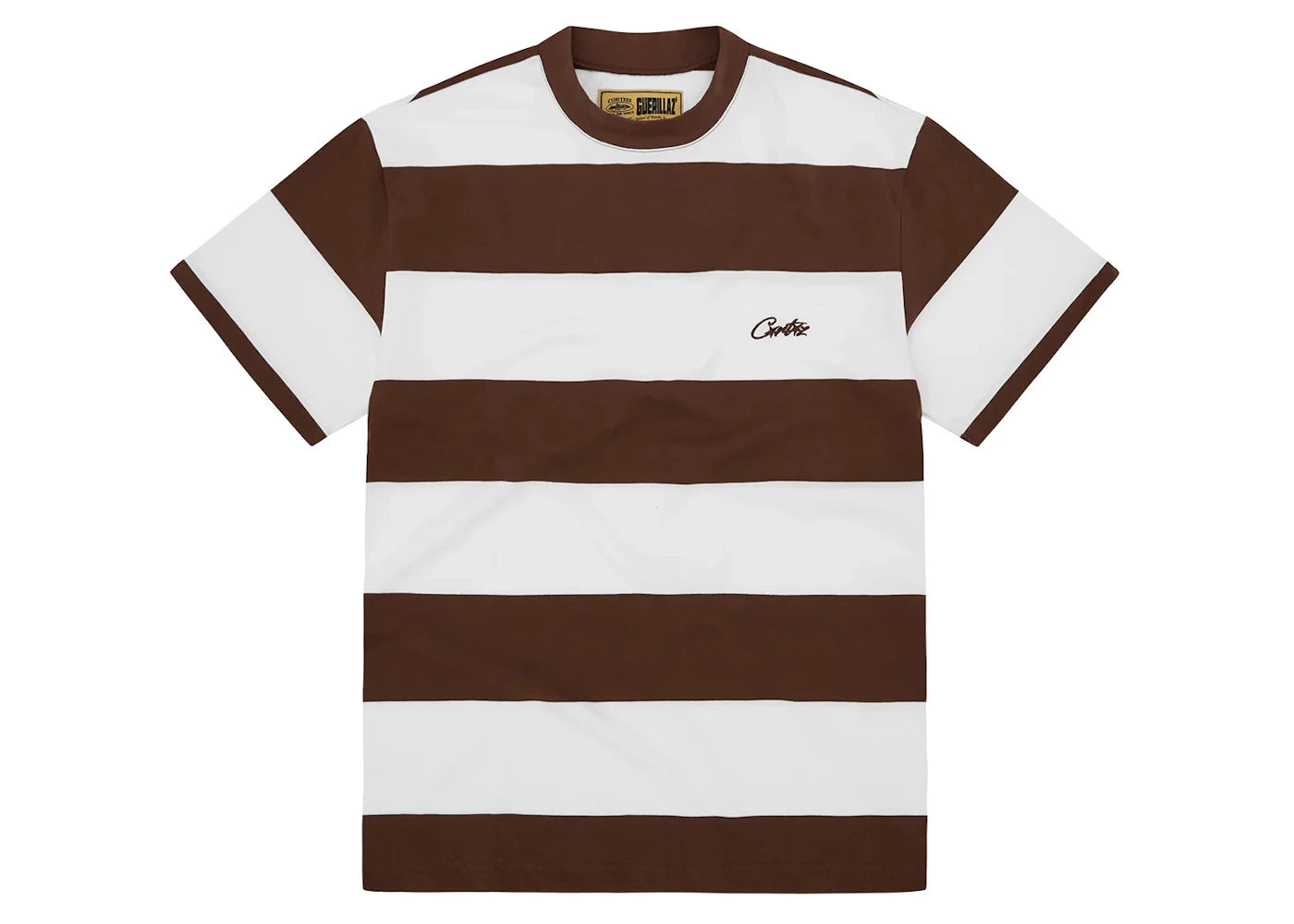 Corteiz Striped T-Shirt Brown