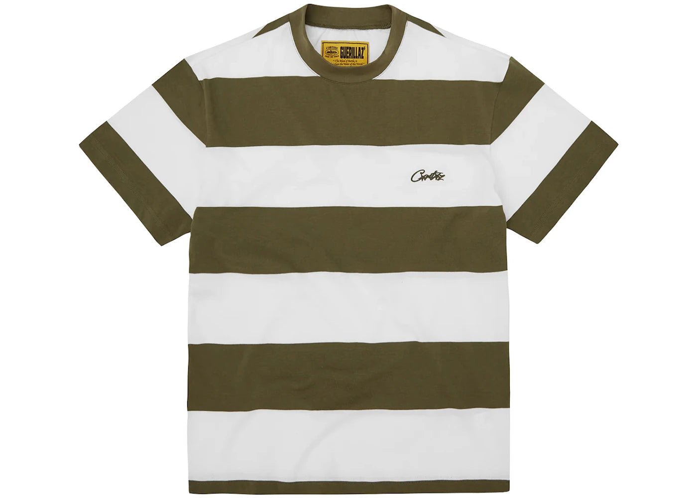 Corteiz Striped Tee Taupe