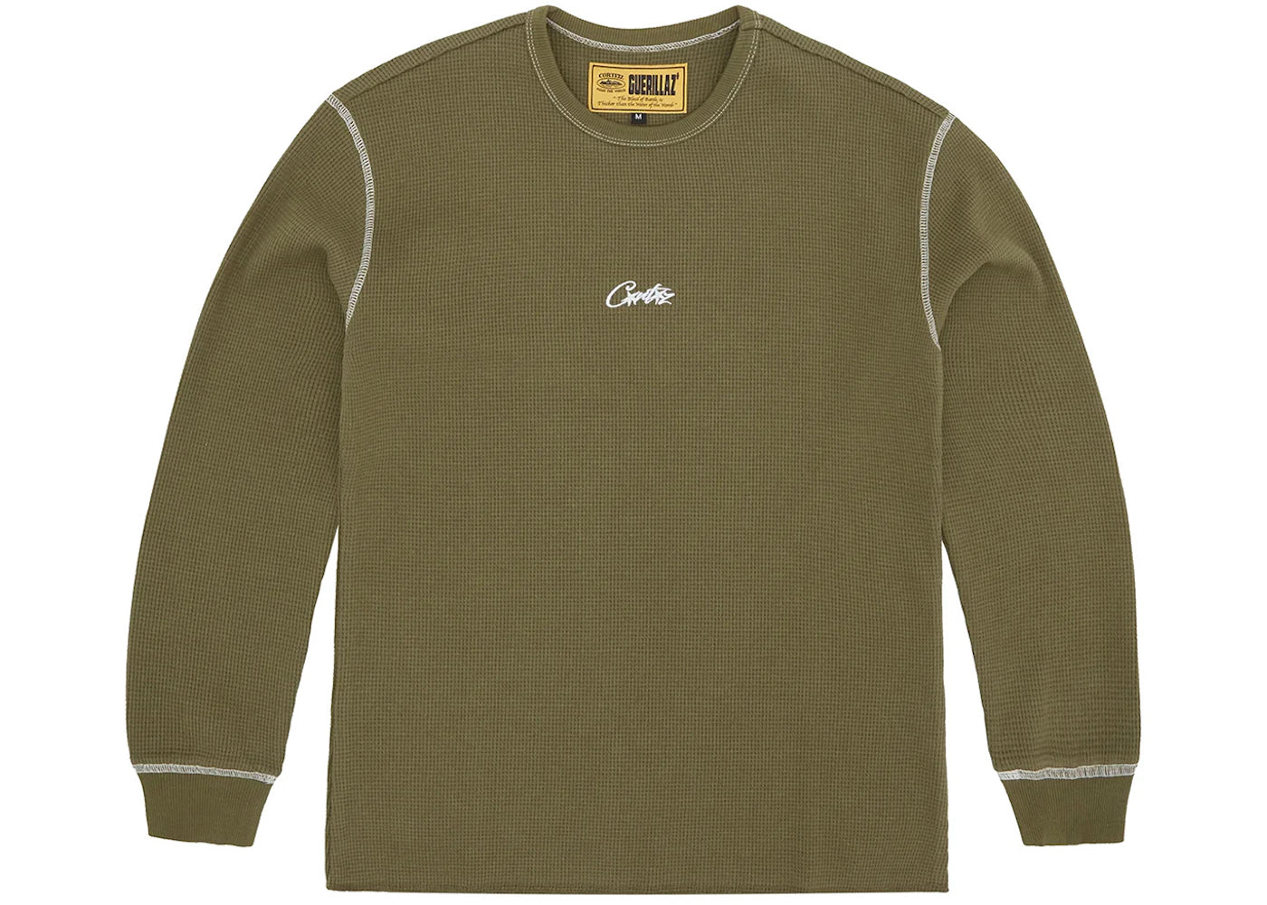 Corteiz Super Heavyweight Waffle Thermal Khaki