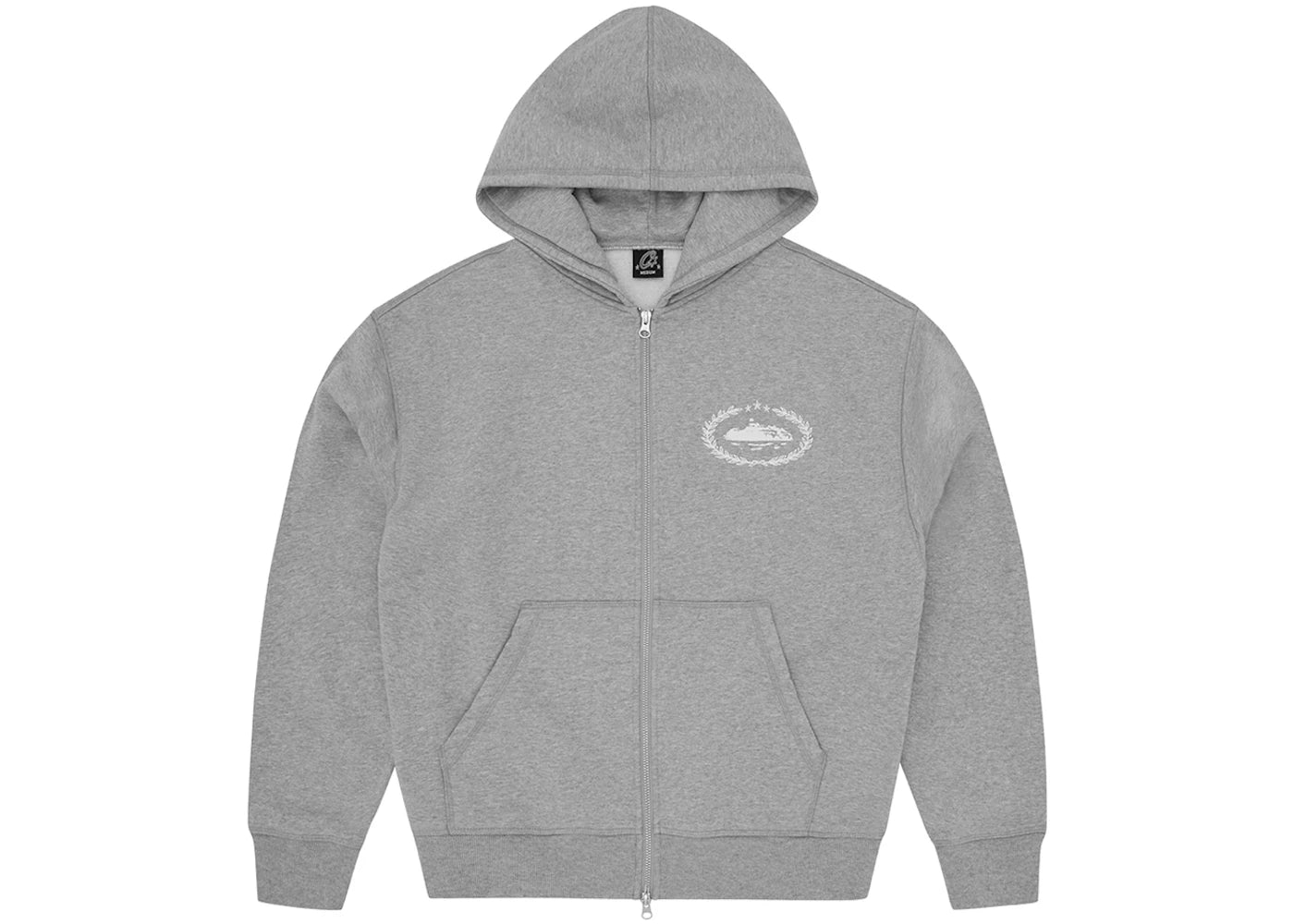 Corteiz Superior Royale Zip Hoodie Heather Grey