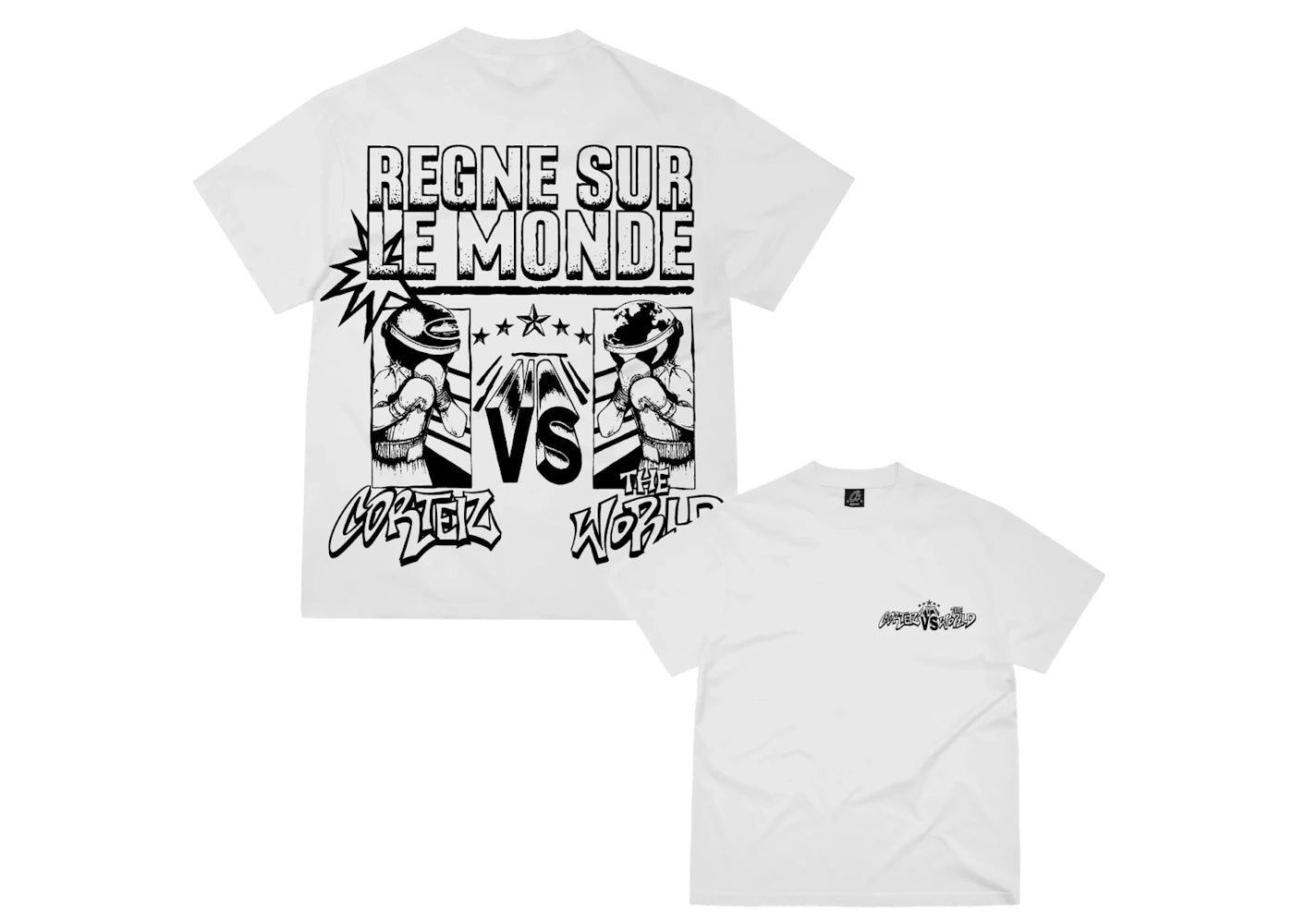 Corteiz VS The World Tee White