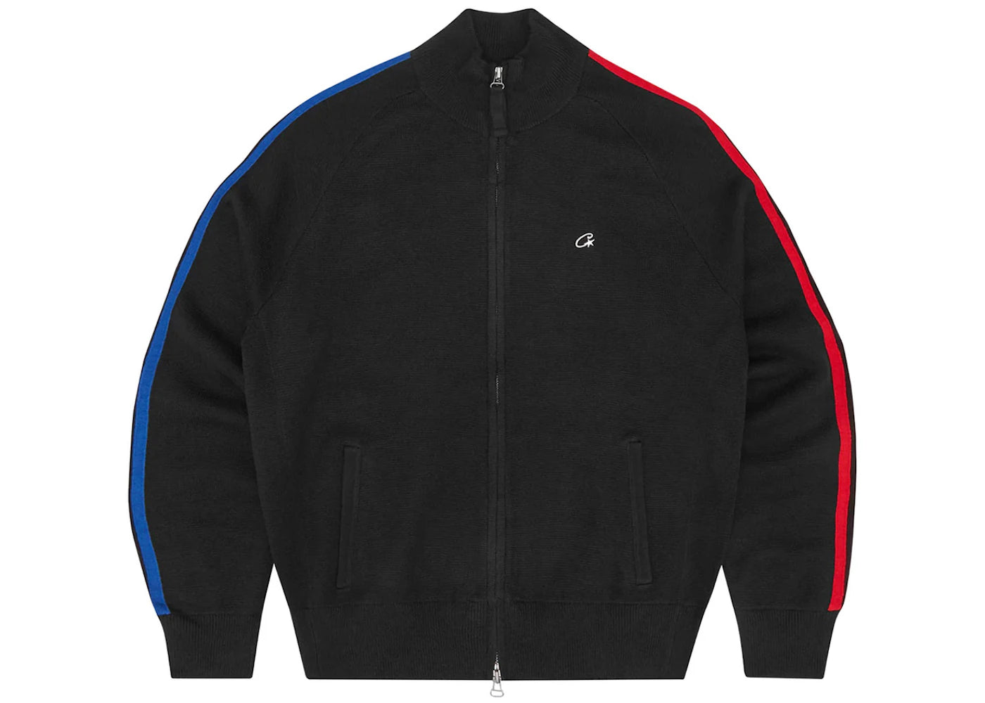 Corteiz VVS Knit Zip Black/Red/Blue