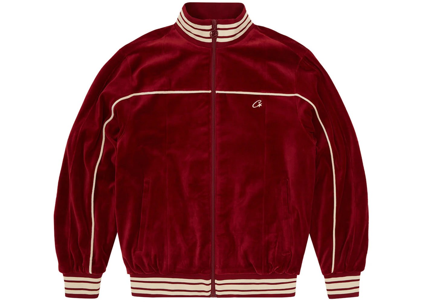 Corteiz VVS Uptown Jacket Burgundy