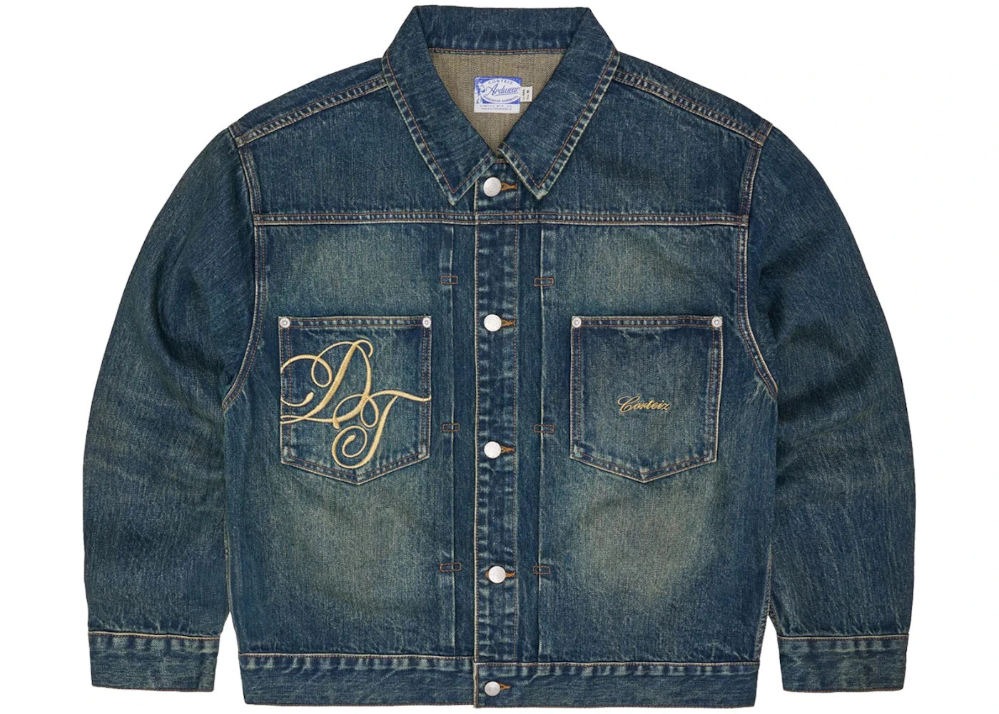 Corteiz x Denim Tears Luxe Denim Jacket Vintage Indigo
