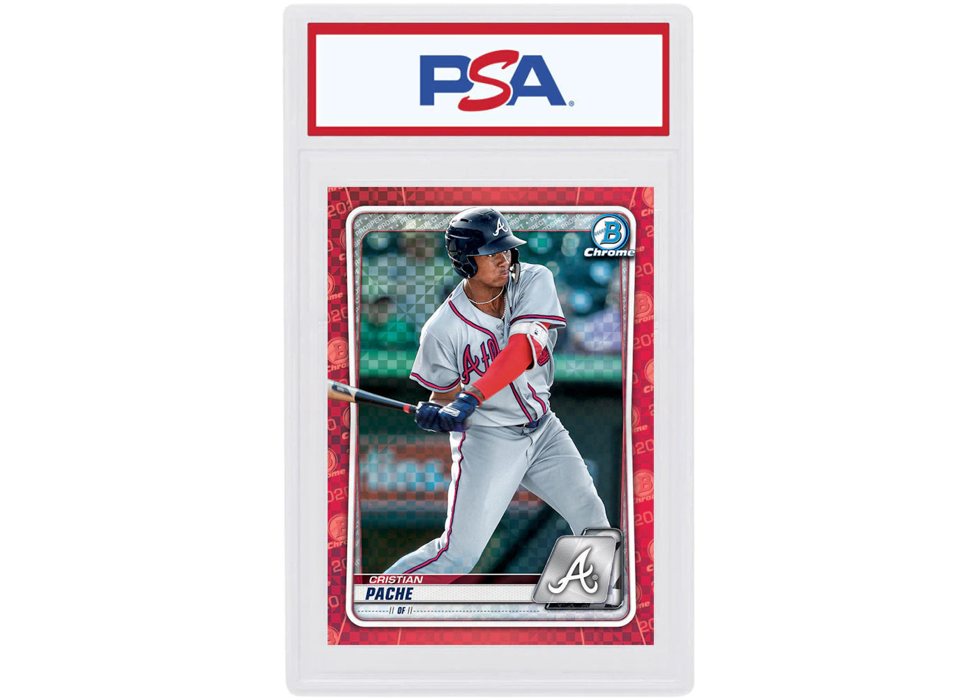 Cristian Pache 2020 Bowman Chrome X Red X-Fractor 1/1 #BCP-201 (PSA or BGS Graded)